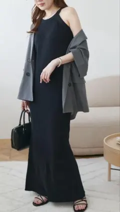 新品未使用☆カップ付きアメスリワンピース黒