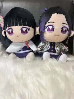 鬼滅の刃 胡蝶しのぶ 栗花落カナヲ ぬいぐるみ BIG ぬいぷりけおすわりセット