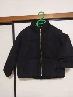 130cm ブラック 2wayダウンジャケット