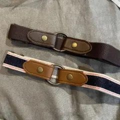 2way ゴムベルト ループベルト フリーサイズ(調整可) 子ども用　２本セット