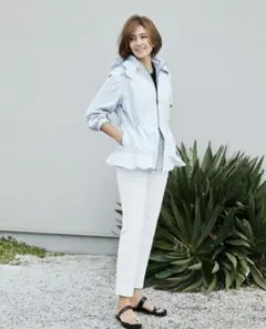 セオリー リュクス　ラッフルデザイン　ライトブルゾン　新品未使用