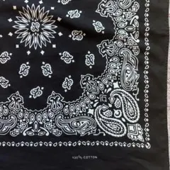 バンダナ 2枚セット イエロー ホワイト ペイズリー