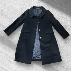 【値下】Theory ブラック ピーコート ウール　カシミア　S 2025年最新】theory カラー：ブラック系 ピーコート・ウールコートの