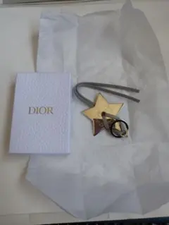 DIORシルバー 星型 キーホルダー