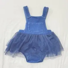ベビー　デニム　ロンパース　70