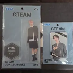 &TEAM クリアスタンド　TAKI　 缶バッジ　EJ