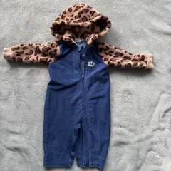 baby doll レオパード柄ロンパース 80