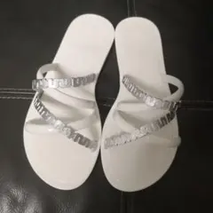 Melissa サンダル ホワイト シルバー ストラップのサムネイル