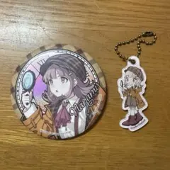 ダンガンロンパ 七海千秋 缶バッジ アクリルキーホルダー