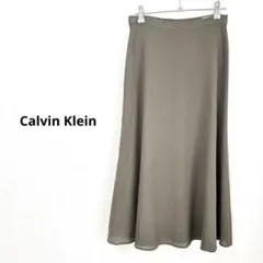 美品 CalvinKlein カルバンクライン フレア　ロングスカート 毛混のサムネイル