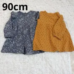 ユニクロ　H&M 90cm 花柄　ワンピース　チュニック　２枚セット　女の子