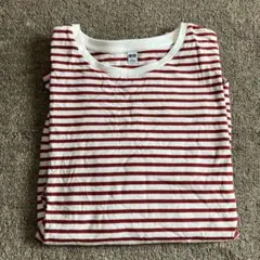 ユニクロ ソフトコットンボーダーラウンドヘムT