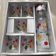 新品 HOT BISCUITS カラフルグラスとボトルセット