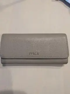 FURLA 長財布 クロコ型押し グレージュ - メルカリ