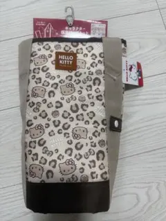 新品♡ヒョウ柄ギャルキティ　買い物バッグ　保冷トートバッグ　エコ　レジカゴバッグ