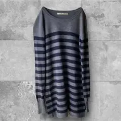 アーバンリサーチ sunny label パネルボーダーニットカットソー　長袖