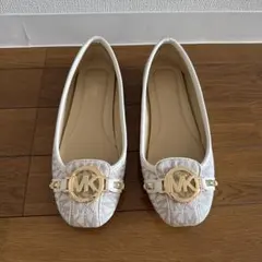 MICHAEL KORS フラットシューズ MKロゴ ホワイト 23.5cmのサムネイル