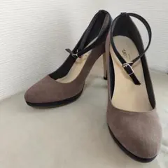 美品 Le Talon ルタロン パンプス アンクル ストラップ スウェード