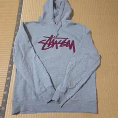 STUSSY　パーカー　ワッペン　デカロゴ