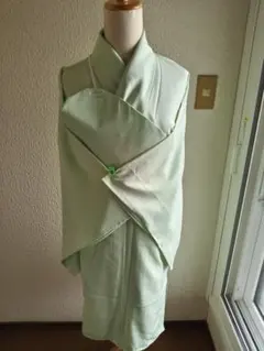弓道着物 色無地 白鼠色 正絹 絽 一つ紋 - メルカリ