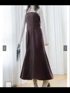 GRL バックシャーリングマーメイドジャンパースカート　キャミワンピ pp038