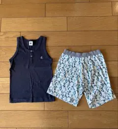 PETIT BATEAU タンクトップ ショートパンツセット　6ansのサムネイル