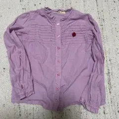 ファミリア　チェック　シャツ　130 ピンク