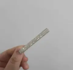 透明ビーズ装飾ヘアピン 約8cm