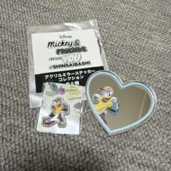 ディズニー アクリルミラーステッカーコレクション ドナルド 心斎橋限定 シール付