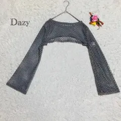 デイジー　ニットボレロ　地雷系　量産型　カーディガン　シースルー　ショート丈XS