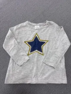 Zara Baby 星刺繍 グレー長袖Tシャツ 104cm