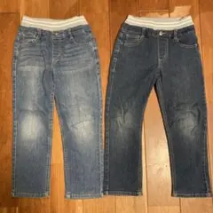デニムパンツ 2着セット (薄い・濃い)