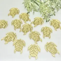 【13piece】アクリルホヌチャーム  ゴールド パーツ 資材 ハンドメイド