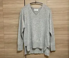 美品◆JOURNAL STANDARD グレー Vネック カシミヤ100セーター
