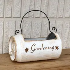 リメ缶　【バッグ】　多肉植物　寄せ植えに♪ リメイク缶　ガーデニング雑貨