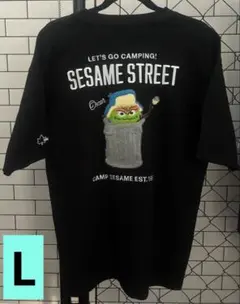 しまむらSESAME STREET×LOGOS DAYS メンズ半袖TシャツL