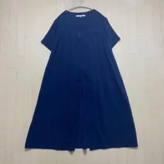 LILASIC 半袖 ロングカーディガン ブルーのサムネイル