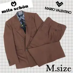 S67【mila schön】カジュアルスーツVALENTINOネクタイ M寸