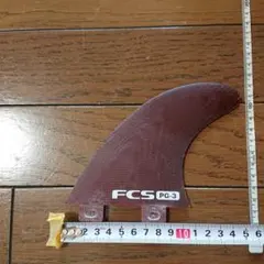 FCS PG-3 サーフボードフィン 赤