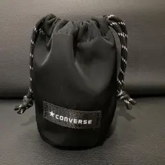 美品　コンバース　巾着　ポーチ　ブラック