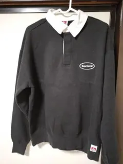 BEN DAVIS/ベンデイビス　バックプリント 裏起毛 襟付きトレーナー　М