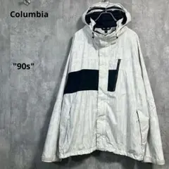 ColumbiaマウンテンパーカーXXLオムニテックタイタニウム総柄グラフィック