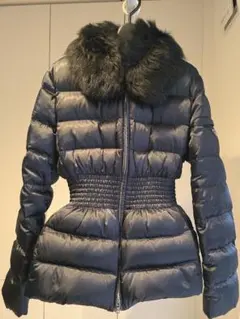 超美品 PRADA プラダ ダウンジャケット ダウンコート ファー付き 46