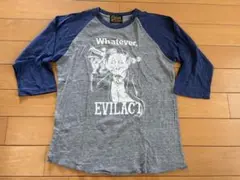 イーブルアクトEvilact ラグランスリーブ TシャツS