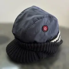 マンシングウェア　つば付きニット帽　けばだちあります