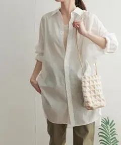 アーバンリサーチドアーズ　ラミーコットンビッグシャツ　サイズM