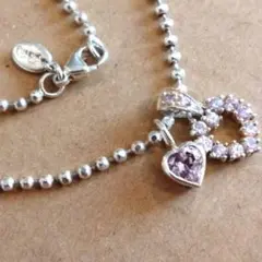 フォリフォリブレスレット　ピンクハート