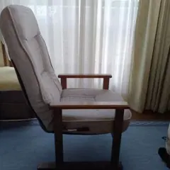 リクライニング布製椅子 グレー