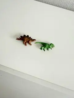 恐竜 ミニチュア フィギュアセット ステゴサウルス ティラノサウルス