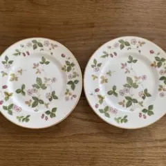 WEDGWOOD wild strawberry 18cmプレートセット　新品